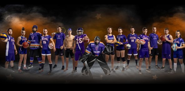 Photo d'un élève de chaque équipe Vulkins